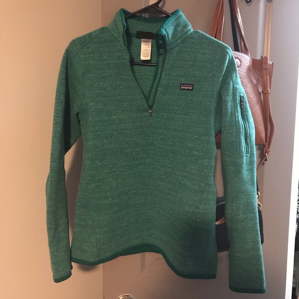 Patagonia 1/4 zip Better Sweater Green